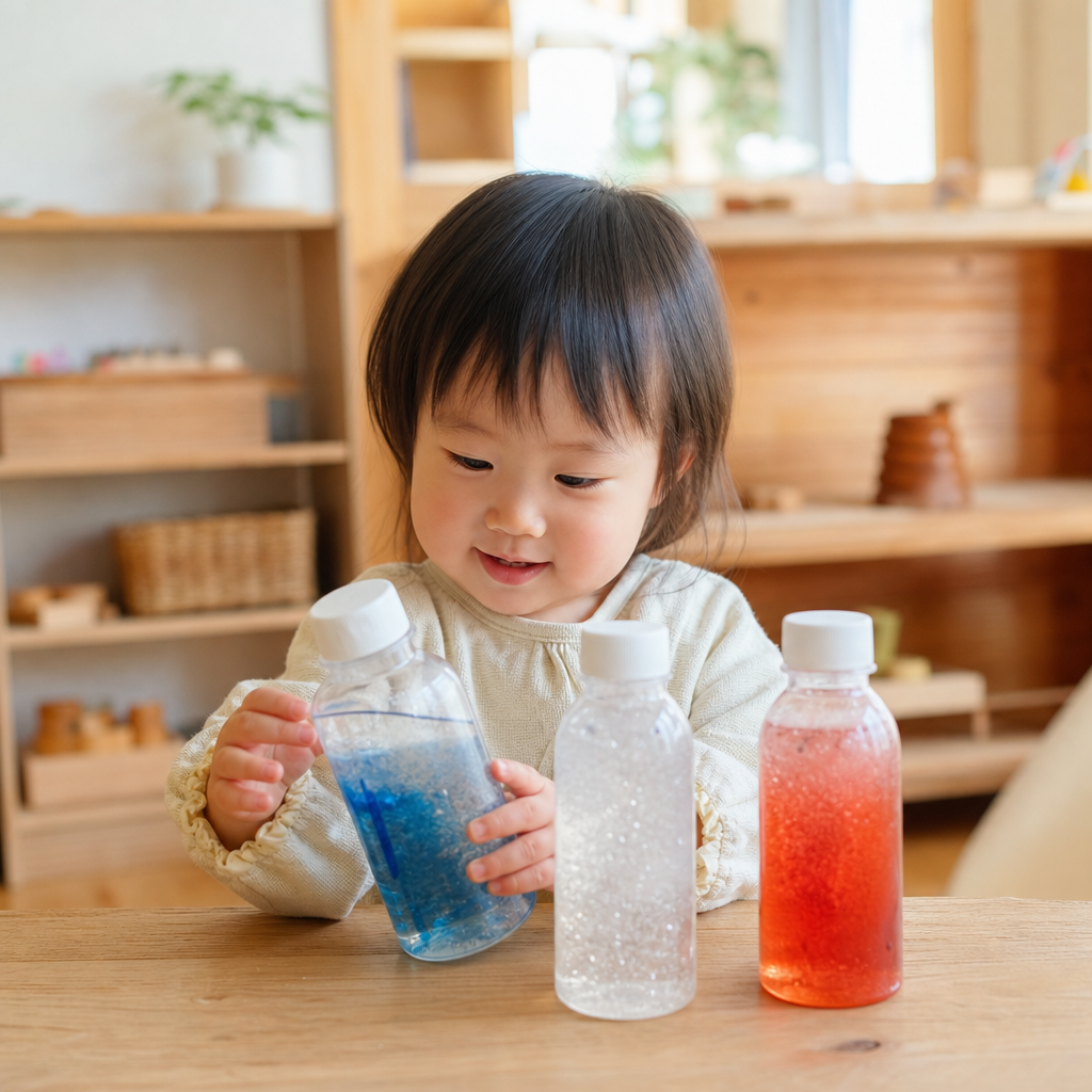 【1歳半頃〜】「つめたい？あったかい？」五感を磨く！100均ボトルで「温冷感覚ボトル」DIY